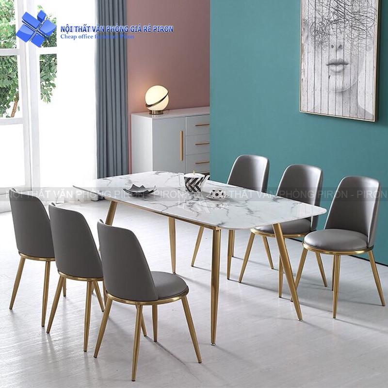 Bàn ăn mặt đá LISA1